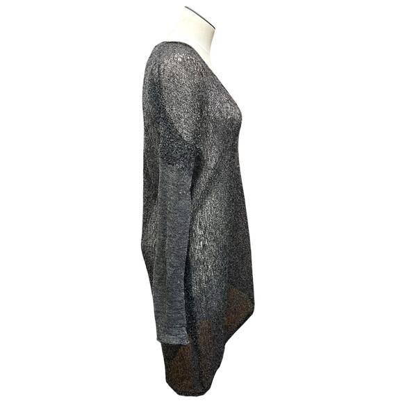 Helmut Lang Womens Alpaca Blend Bare Boucle Asymmetrical Tunic Sweater Sz M - Picture 8 of 14